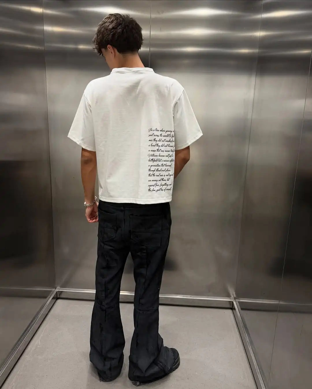 Harajuku Hip Hop Vintage Sweatshirts Print Graphic T Shirts Men Clothing Street Oversized T Shirt Casual Y2k Top Mens Clothes