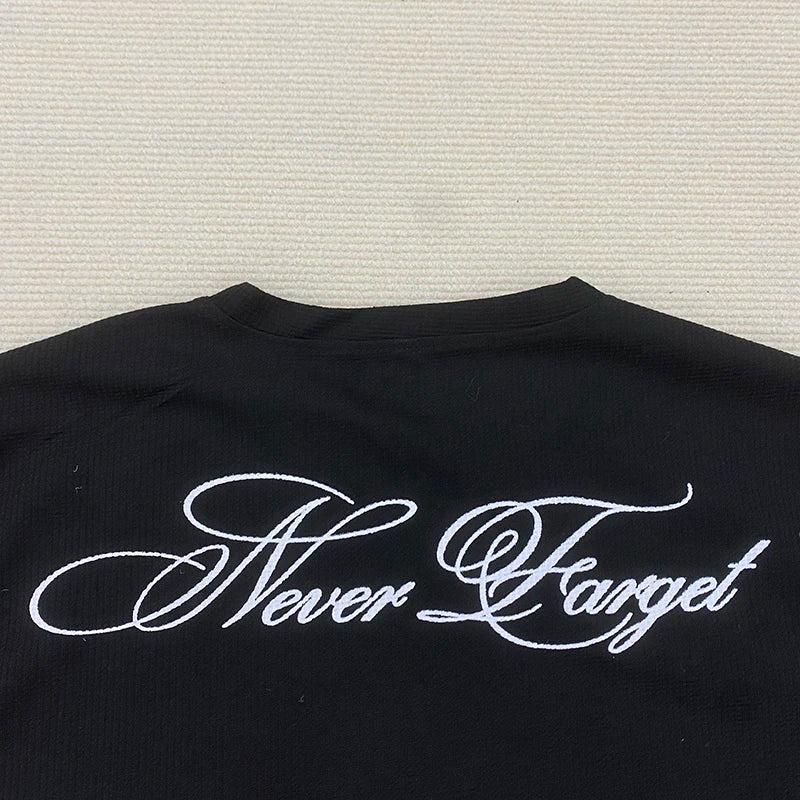 American Dark Retro Y2K Printed Long Sleeved T-Shirt High Street Gothic Trendy Outfit Top for Casual Wear