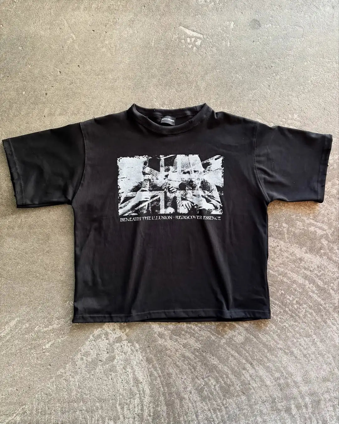 Harajuku Hip Hop Vintage Sweatshirts Print Graphic T Shirts Men Clothing Street Oversized T Shirt Casual Y2k Top Mens Clothes